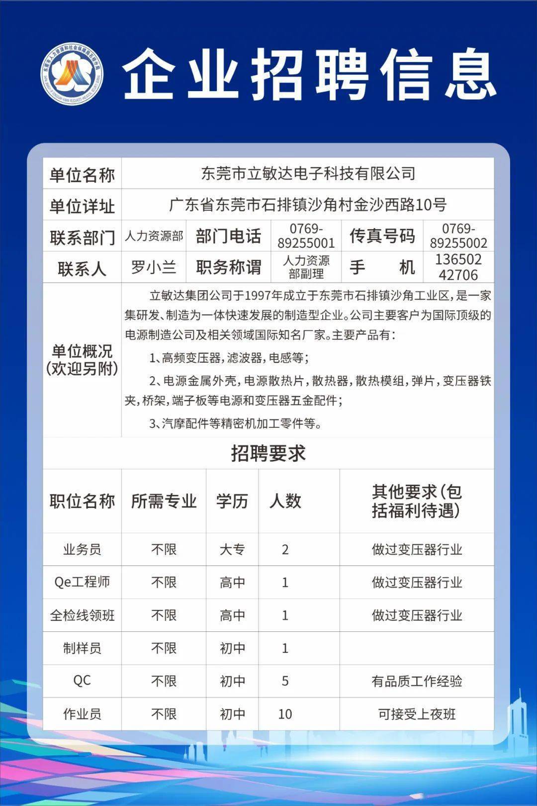 石湾科技园招聘启事，寻找优秀人才加入我们的团队！