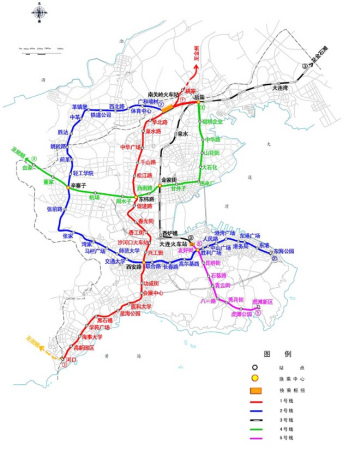 大连地铁线路图全新概览