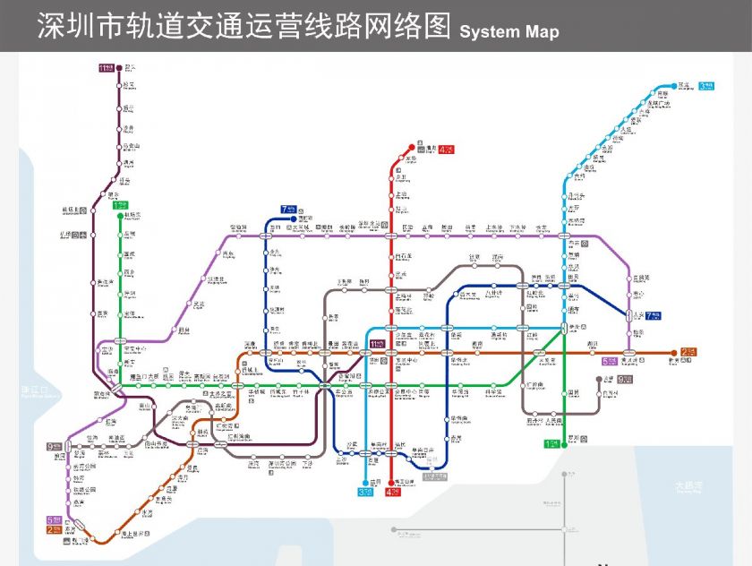 深圳地铁新线路图揭示现代化城市交通脉络的构建