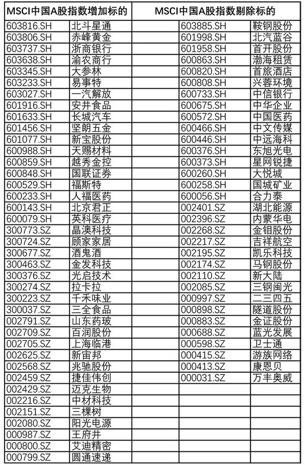 最新MSCI中国指数名单深度解析