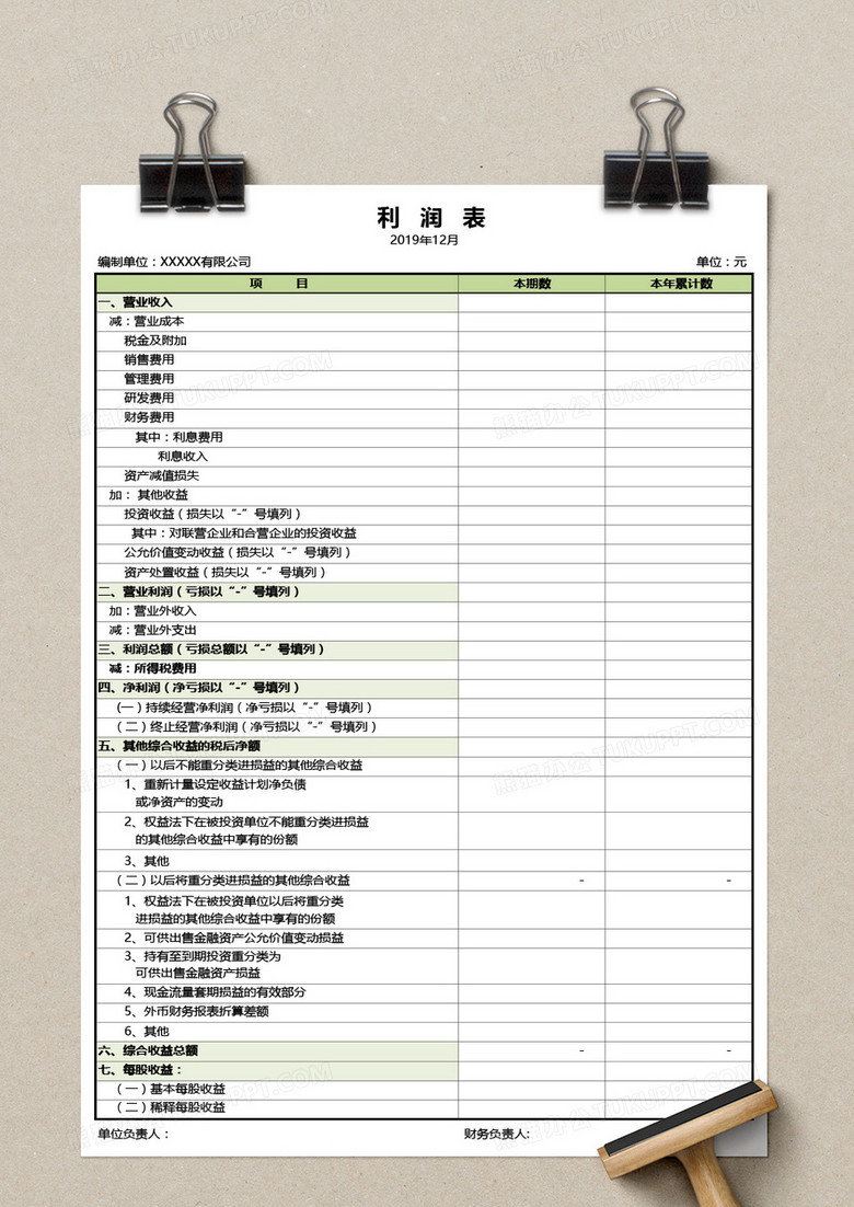 最新损益表格式及其应用详解