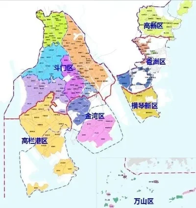 珠海市区最新地图全景概览