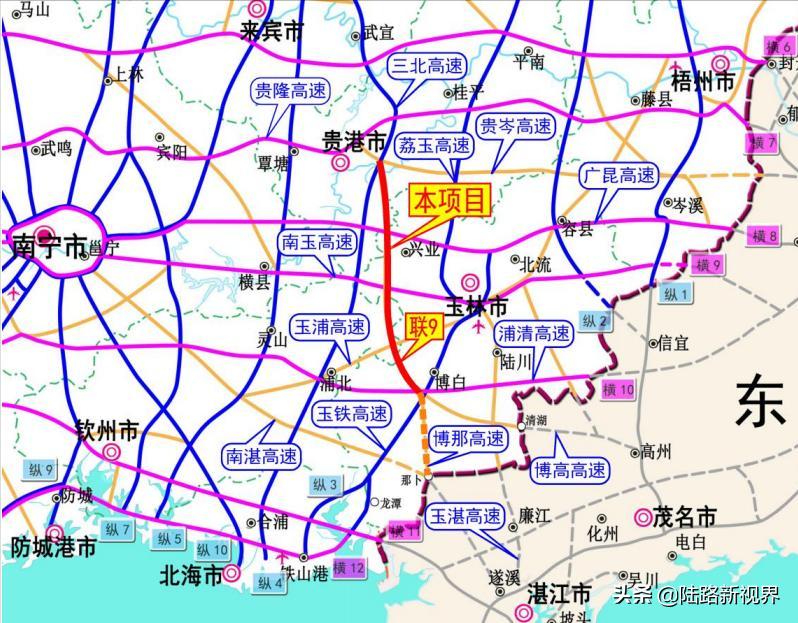 广西高速公路最新地图概览